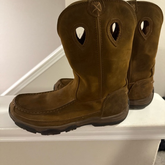 TWISTED X OUTDOOR 11" PULL-ON HIKER BOOT LEATHER MEN MHKB002 Size 12 - Picture 2 of 8